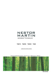 NESTOR MARTIN WOODBOX TQH43 Gebruikshandleiding