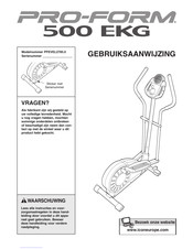 Pro-Form 500 EKG Gebruiksaanwijzing