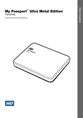 Western Digital My Passport Ultra Metal Edition Gebruikershandleiding