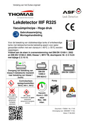 Thomas IIIF R325 Gebruiksaanwijzing