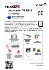 Thomas V8 R325 Gebruiksaanwijzing