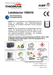 Thomas V90N Gebruiksaanwijzing