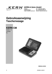 KERN CM 320-1N Gebruiksaanwijzing