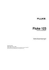 Fluke 123 Gebruiksaanwijzingen