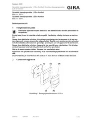 Gira 5374 Series Bedieningsvoorschrift