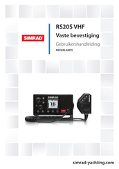 Simrad RS20S VHF Gebruikershandleiding