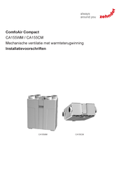 Zehnder ComfoAir Compact CA155CM Installatievoorschriften