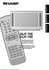 Sharp 32JF-76E Bedieningshandleiding