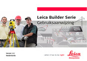 Leica Builder 300 Gebruiksaanwijzing