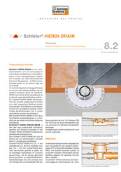 Schluter Systems KERDI-DRAIN 8.2 Handleiding