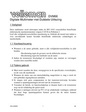 Velleman DVM66 Handleiding