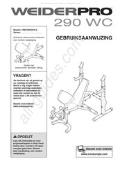 Weider Pro WEEVBE2078.0 Gebruiksaanwijzing