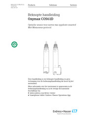 Endress+Hauser Oxymax COS61D Handleiding