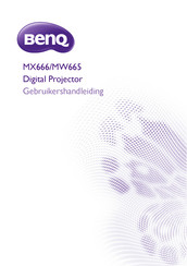 BenQ MX666 Gebruikershandleiding