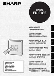 Sharp FU-21SE Gebruiksaanwijzing