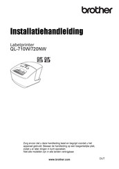 Brother QL-720NW Installatiehandleiding