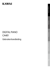 Kawai CA401 Gebruikershandleiding