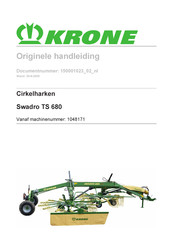 Krone Swadro TS 680 Handleiding