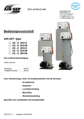 KOREX Benelux AIR-SEP AS-E 20/4-M Bedieningsvoorschrift