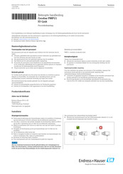 Endress+Hauser Cerabar PMP21 Beknopte Handleiding