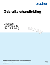 Brother PA-LPR-001 Gebruikershandleiding