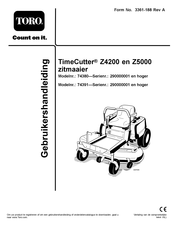 Toro 74380 Gebruikershandleiding