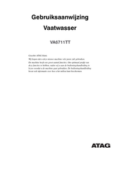 Atag VA6711TTUU/A01 Gebruiksaanwijzing