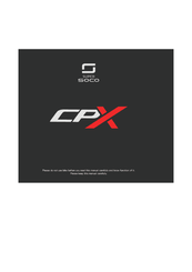 Super SOCO CPX Handleiding