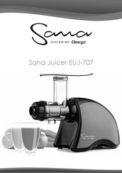 Omega Sana Juicer EUJ-707 Gebruiksaanwijzing