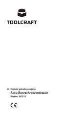 TOOLCRAFT 2475774 Originele Gebruiksaanwijzing