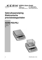 KERN PES 15000-1M Gebruiksaanwijzing