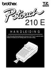 Brother P-touch 210 E Handleiding