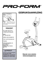 Pro-Form PFIVEX29415.1 Gebruiksaanwijzing