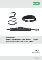 MSA alphaBELT Lanyard Gebruiksaanwijzing