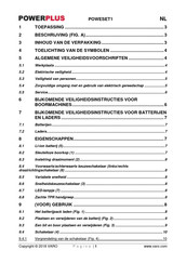 Powerplus POWESET1 Gebruikershandleiding