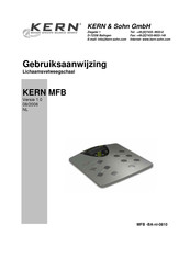 KERN and SOHN MFB 150K100 Gebruiksaanwijzing