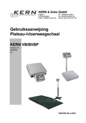 KERN and SOHN VB 150K20DM Gebruiksaanwijzing