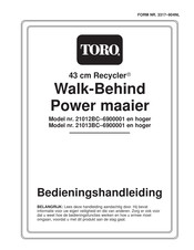 Toro 21013BC Bedieningshandleiding