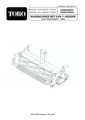 Toro Greensmaster 3200 Gebruikershandleiding
