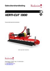 Redexim VERTI-CUT 1300 Gebruikershandleiding