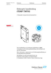 Endress+Hauser iTEMP TMT82 Handleiding