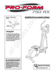 Pro-Form PFEVEL34021 Gebruiksaanwijzing