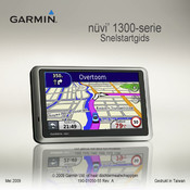 Garmin nuvi 1300 Series Snelstartgids