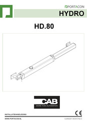 CAB HYDRO HD.80 Installatiehandleiding