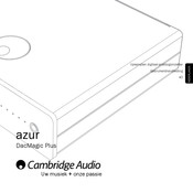 Cambridge Audio Azur DacMagic Plus Gebruikershandleiding