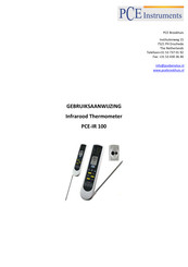 PCE Instruments PCE-IR 100 Gebruiksaanwijzing