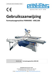 PANHANS TELE-DIGIT 690/100 Gebruiksaanwijzing