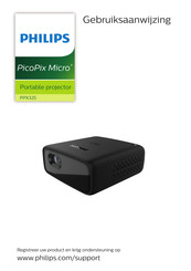 Philips PicoPix Micro+ PPX325/INT Gebruiksaanwijzing