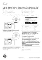 GE 2X-F Series Korte Handleiding