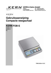 KERN FOB-S Series Gebruiksaanwijzing